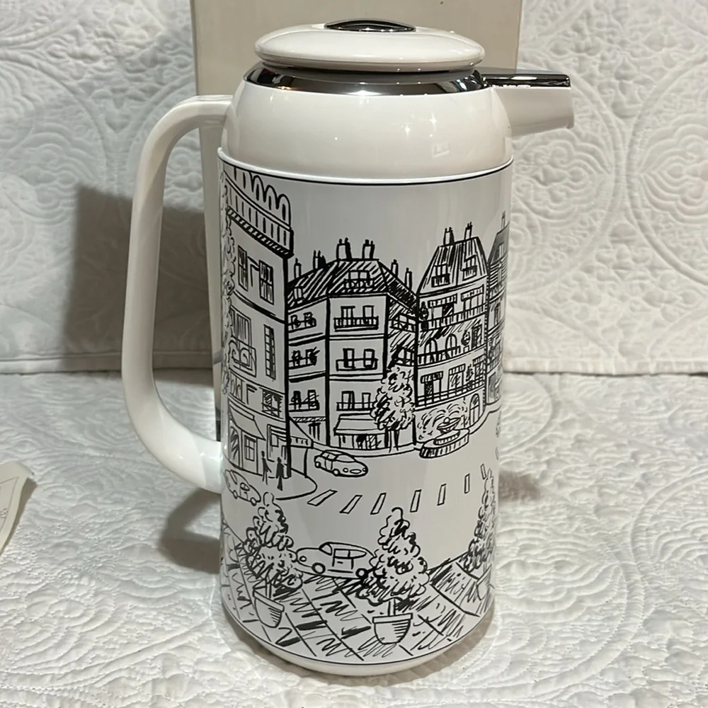 Mikasa Parisian Scenes thermal‎ carafe, new in box